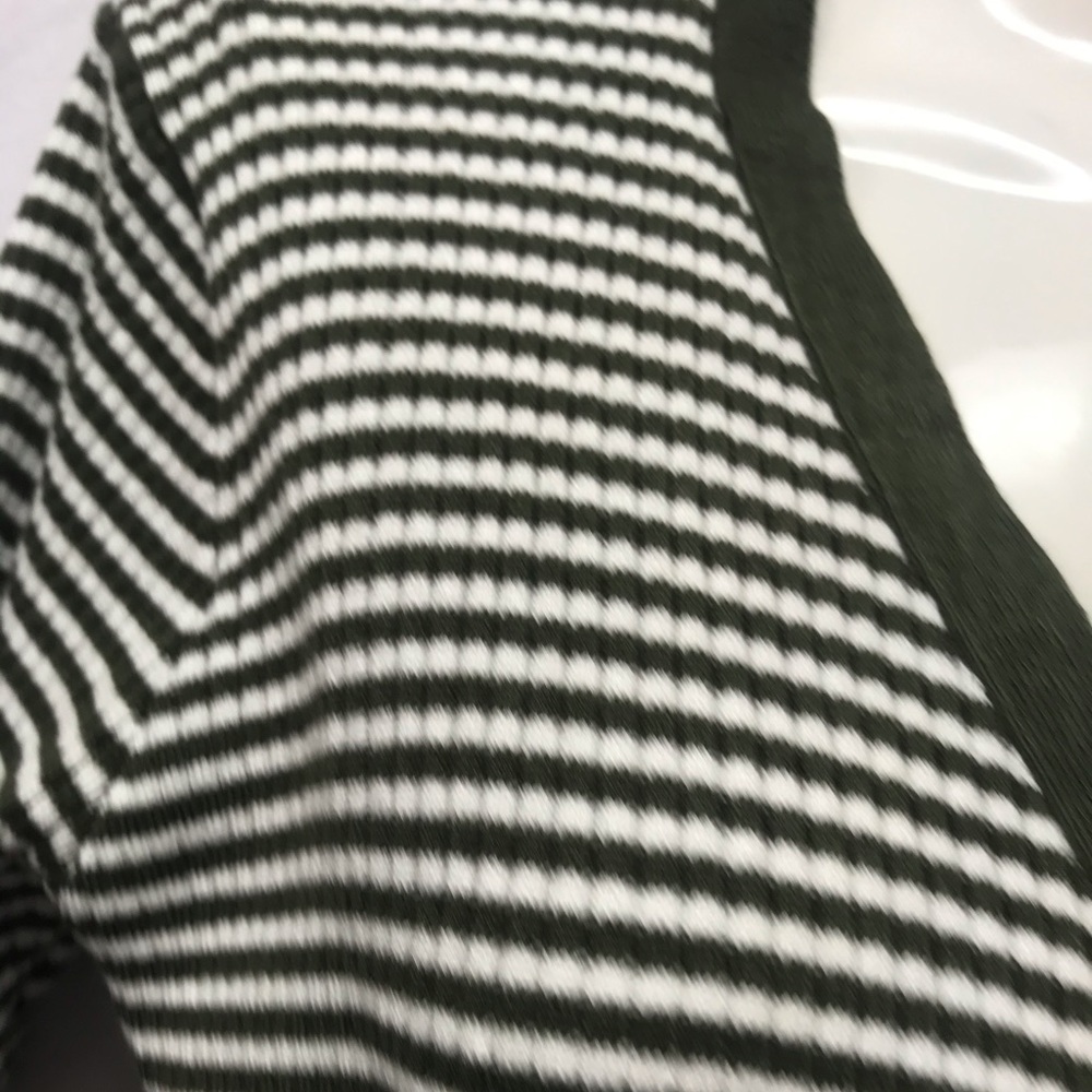 Cardigan Striped Button up Sweater - Picture 3 of 6